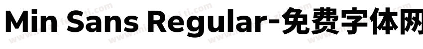 Min Sans Regular字体转换